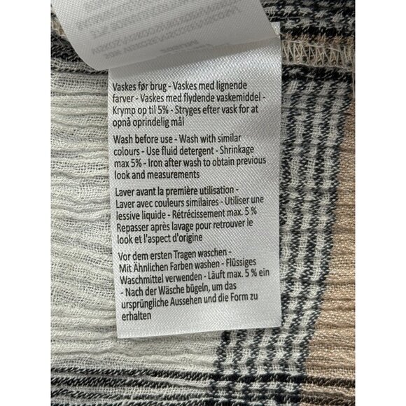 Masai Copen Hagen Womens Plaid Midi Dress With Side Tie Size XL - Picture 8 of 9